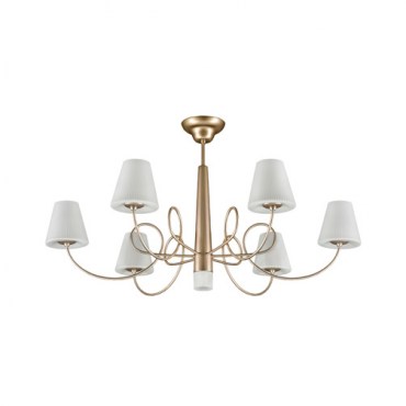 Люстра потолочная Lightstar 814073 VORTICO 6х40W G9+1х25W G9 Champagne